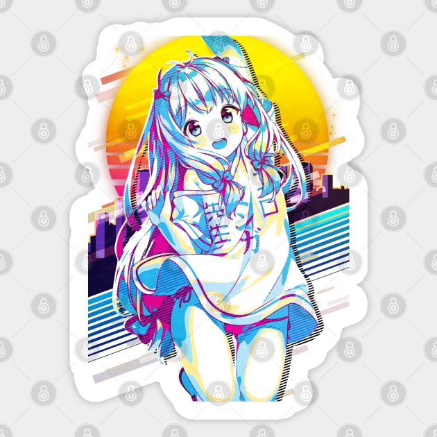 Eromanga Sensei Sagiri Sticker by 80sRetro